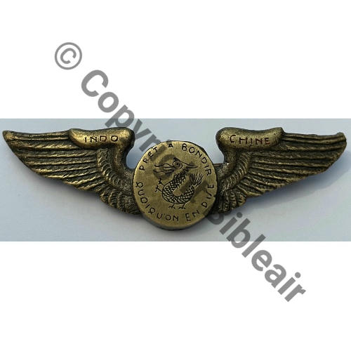 EPA ELEMENTS PRECURSEUR AIR Post EPA sans mention  Fab LOC Eping bascule Dos irreg Motif embouti Src.historiacollection2a PV1300Eur 
